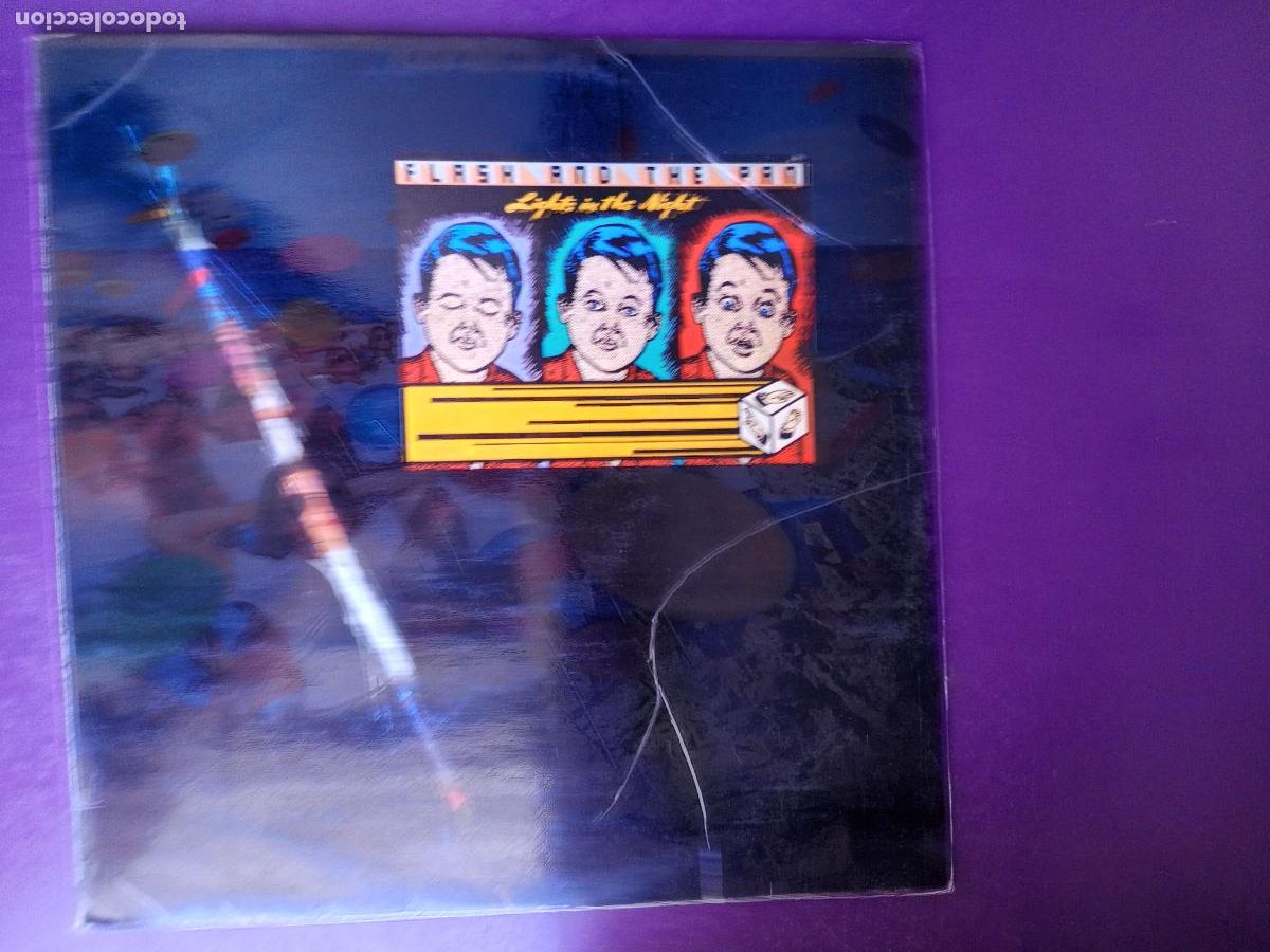 Discos de vinilo: Flash And The Pan &ndash; Lights In The Night - LP MERCURY 1980 - NEW WAVE POP 80'S - MUY POCO USO