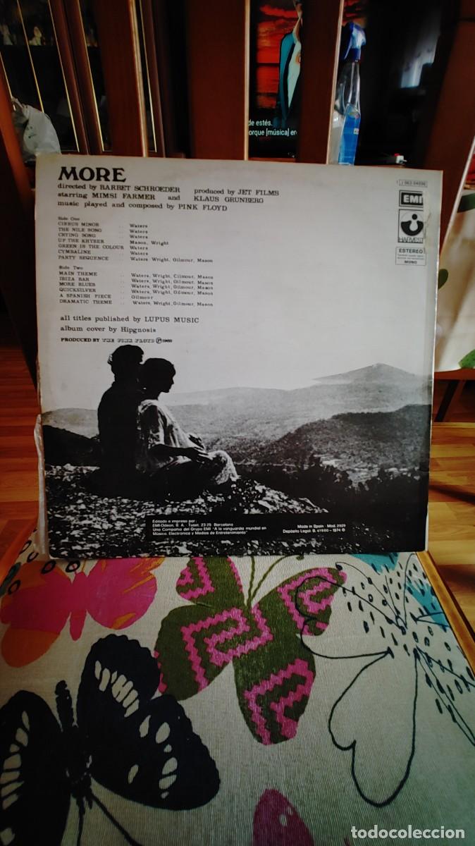 Discos de vinilo: PINK FLOYD-LP MORE-SPAIN 1974 - Foto 2
