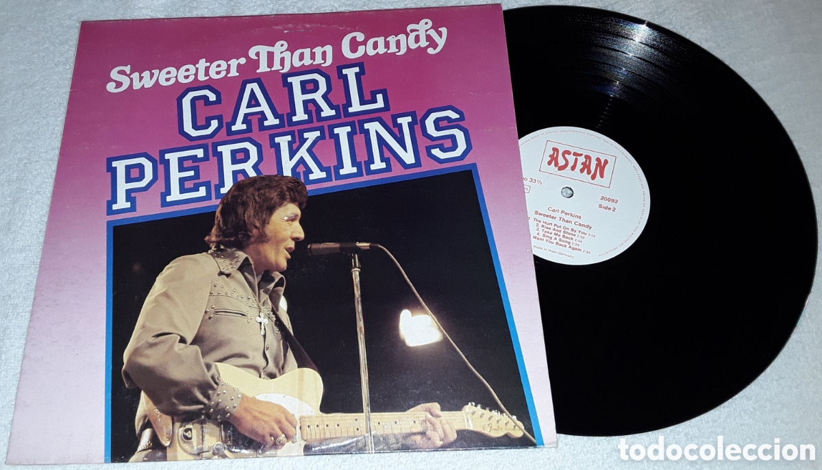 Discos de vinilo: LP - CARL PERKINS - SWEETER THAN CANDY - MADE IN GERMANY - Foto 1