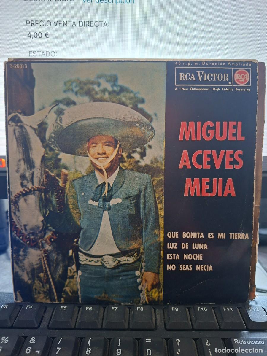 Discos de vinilo: MIGUEL ACEVES MEJIA - QUE BONITA ES MI TIERRA - EP DE VINILO - C-66