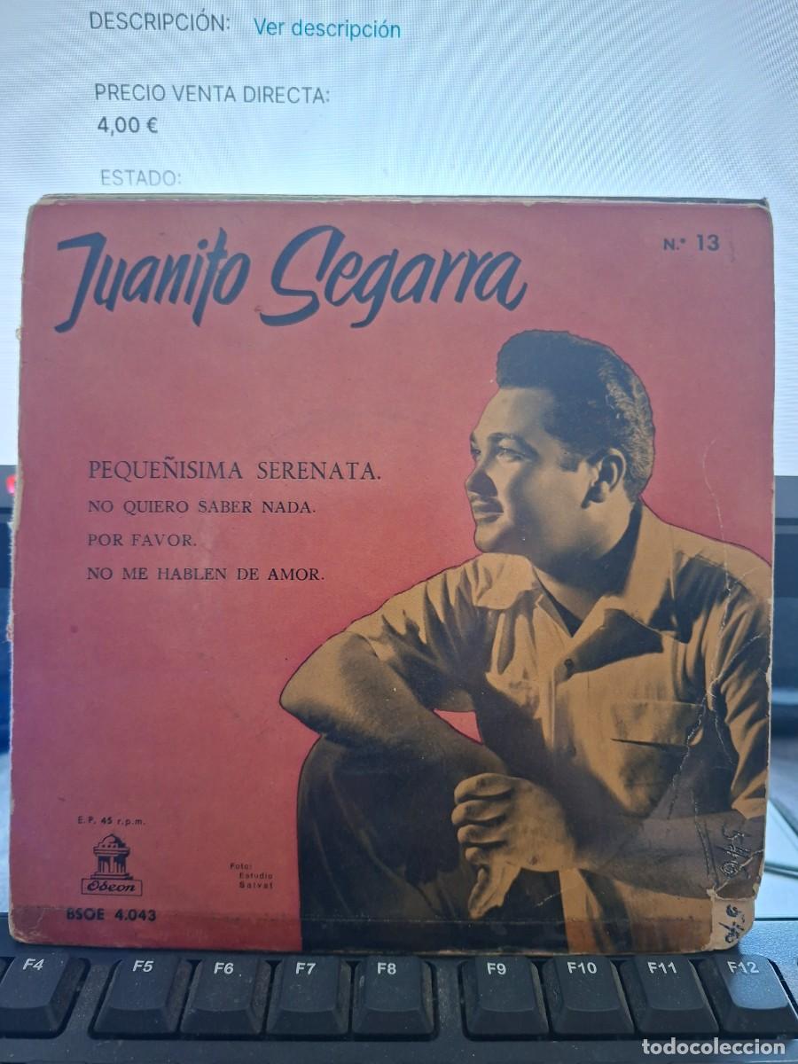 Discos de vinilo: JUANITO SEGARRA - PEQUE&Ntilde;ISIMA SERENATA - EP DE VINILO - C-66