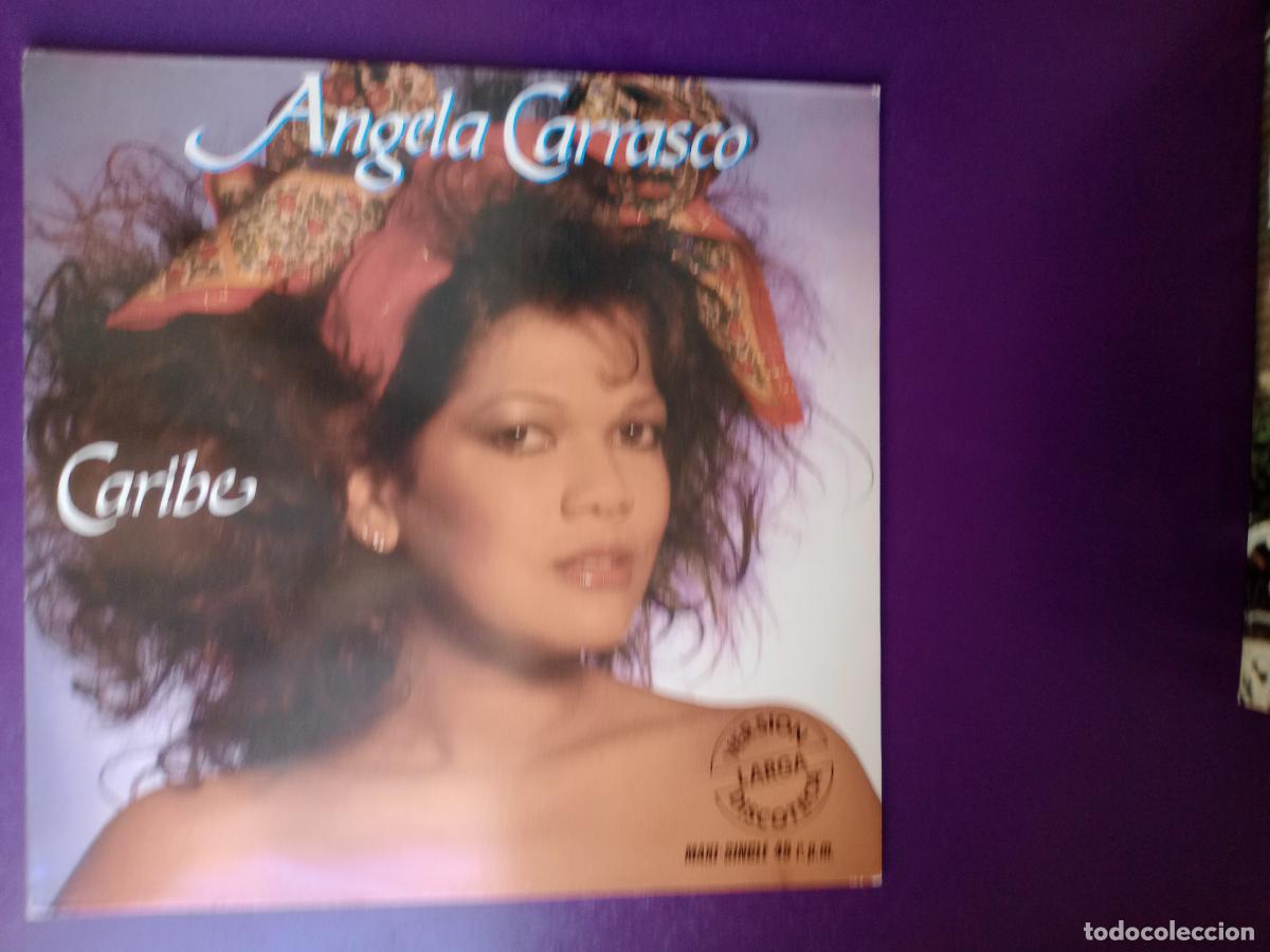 Discos de vinilo: Angela Carrasco &lrm;&ndash; Caribe (Versi&oacute;n Larga Discoteca) - MAXI ARIOLA 1985 - DISCO LATIN - SIN ESTRENAR