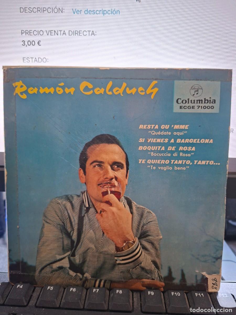Discos de vinilo: RAMON CALDUCH - QUEDATE AQUI - EP DE VINILO - C-62