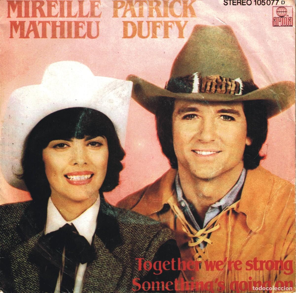 Discos de vinilo: Mireille Mathieu, Patrick Duffy - 7&rdquo; made in Germany - 1983 Ariola - Foto 1