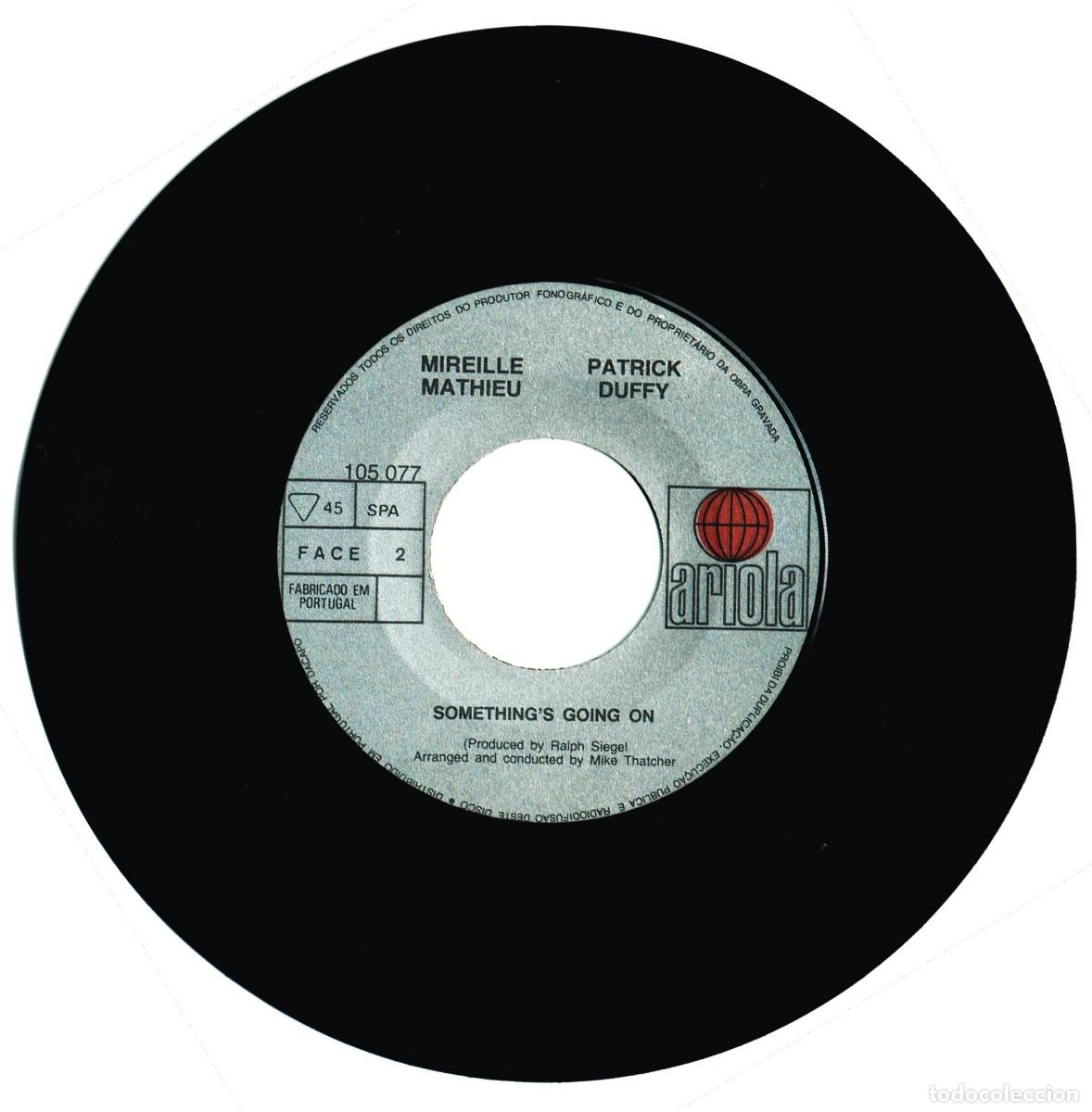 Discos de vinilo: Mireille Mathieu, Patrick Duffy - 7&rdquo; made in Germany - 1983 Ariola - Foto 4