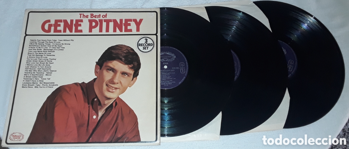 Discos de vinilo: 3 LP - GENE PITNEY - THE BEST OF GENE PITNEY - 1&deg; EDICI&Oacute;N MADE IN UK