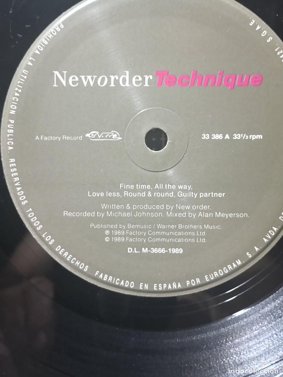 Discos de vinilo: NEW ORDER-TECHNIQUE. - Foto 3