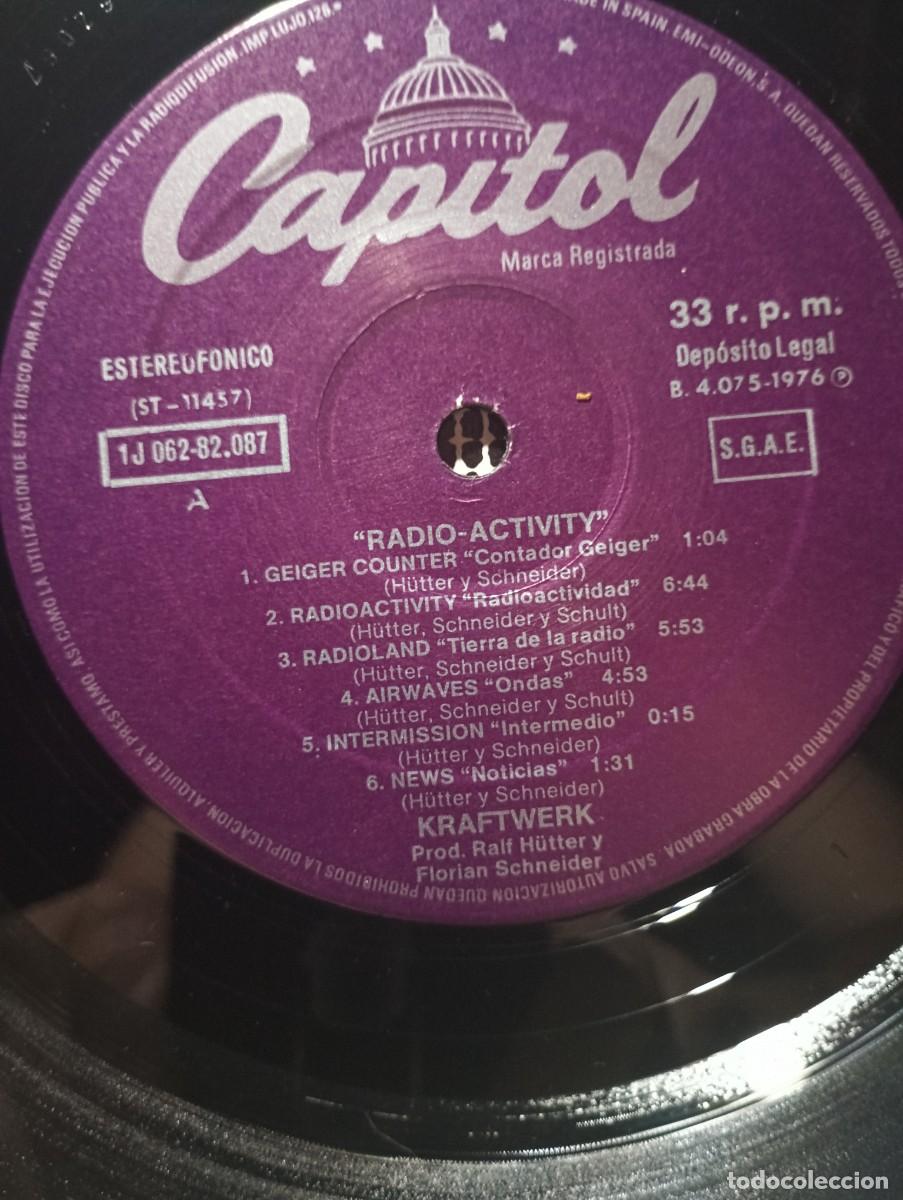 Discos de vinilo: KRAFTWERK - RADIO-ACTIVITY. - Foto 4
