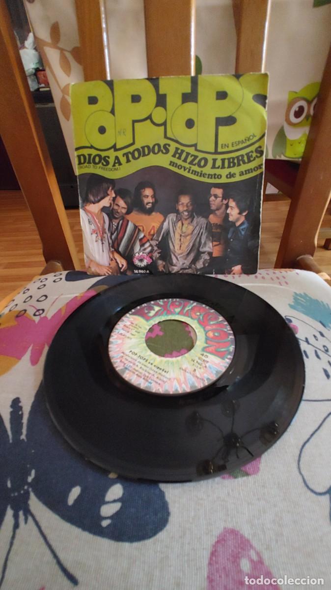 Discos de vinilo: POP TOPS-SINGLE DIOS A TODOS HIZO LIBRES-EN ESPA&Ntilde;OL