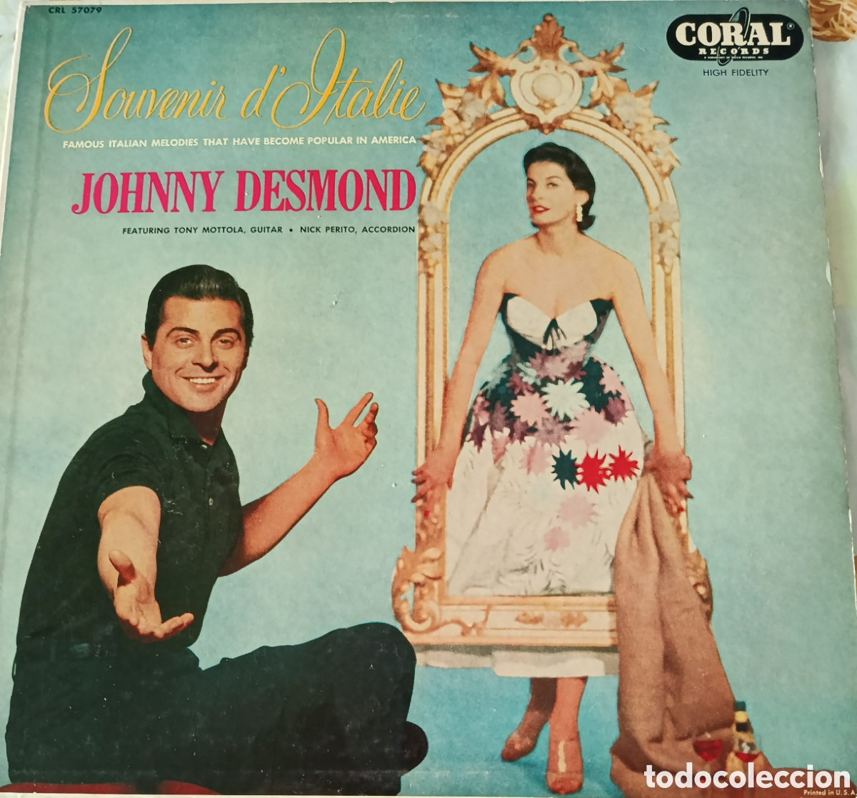 Discos de vinilo: Johnny Desmond Lp sello Coral editado en USA.