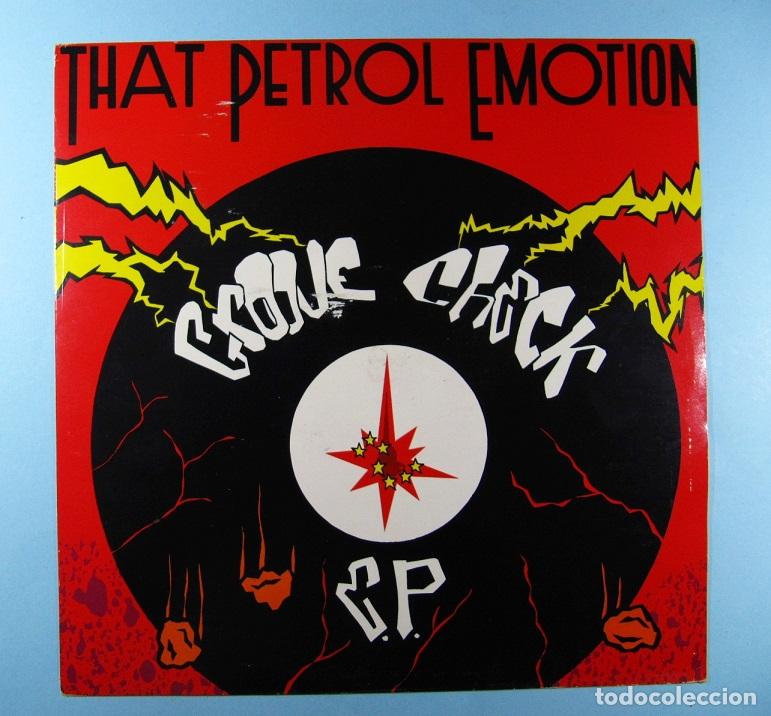 Discos de vinilo: THAT PETROL EMOTION - Maxi Single / EP 10&rdquo; - GROOVE CHECK + 3 TEMAS - EXC estado