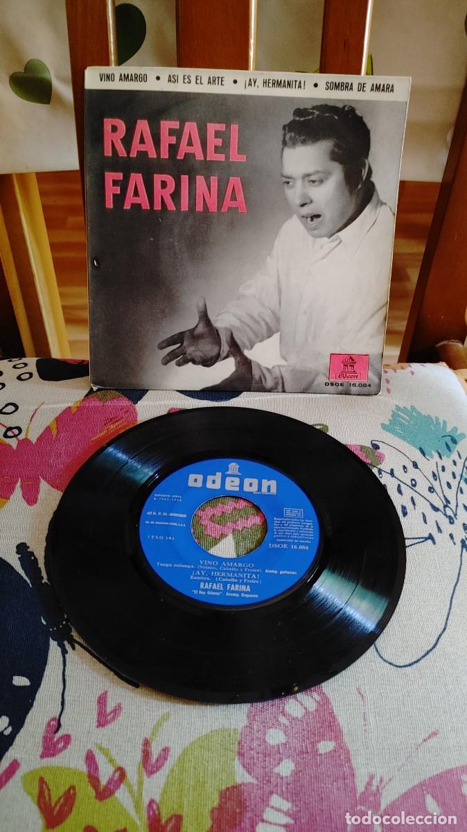 Discos de vinilo: RAFAEL FARINA-EP VINO AMARGO +3