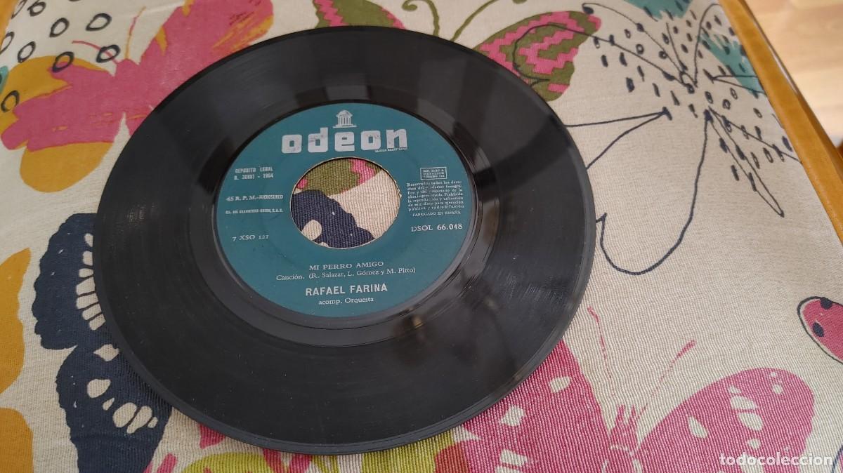 Discos de vinilo: RAFAEL FARINA-SINGLE MI PERRO AMIGO-JUKE BOX