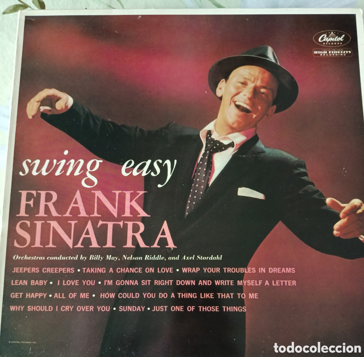 Discos de vinilo: Frank Sinatra Lp sello Capitol editado en Espa&ntilde;a a&ntilde;o 1985.
