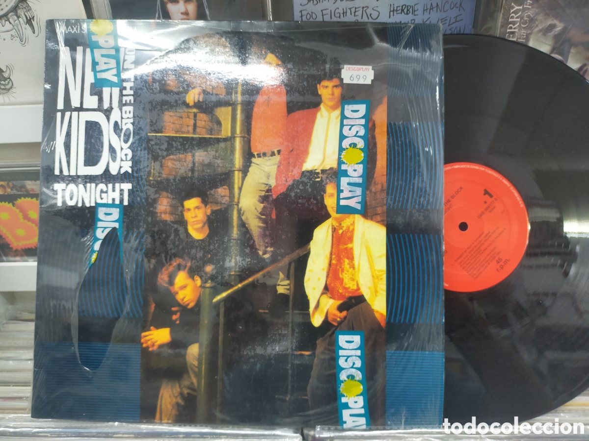 Discos de vinilo: New kids on the block maxi tonight Espa&ntilde;a 1990