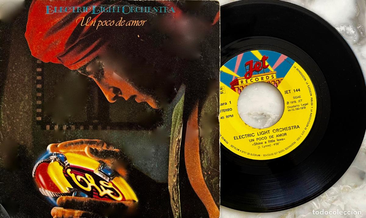 Discos de vinilo: ELECTRIC LIGHT ORCHESTRA. ( ELO ). UN POCO DE AMOR. SINGLE ORIGINAL ESPA&Ntilde;A 1979