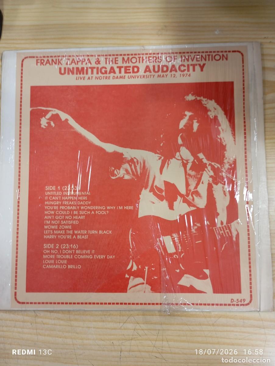 Discos de vinilo: Lp -Zappa / London Symphony Orchestra Vol II Conducted By Kent Nagano - UK 1&ordf; edicion 1987
