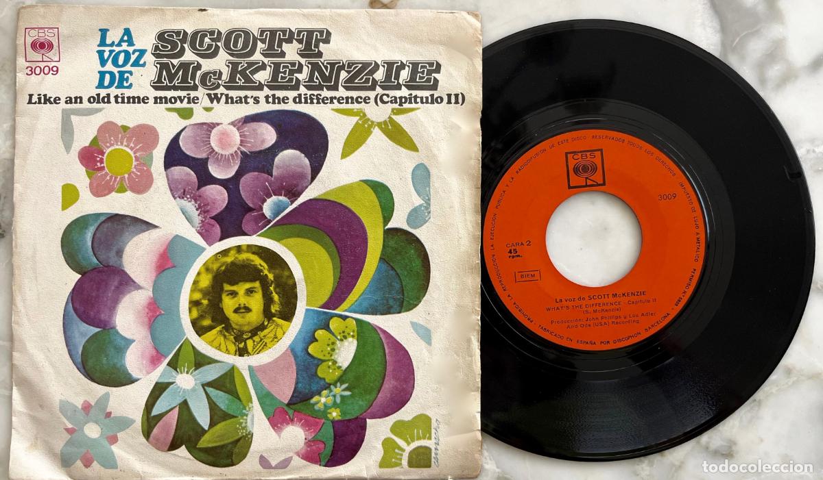 Discos de vinilo: SCOTT MACKENZIE. LA VOZ DE. LIKE AN OLD MOVIE. SINGLE ESPA&Ntilde;A 1967