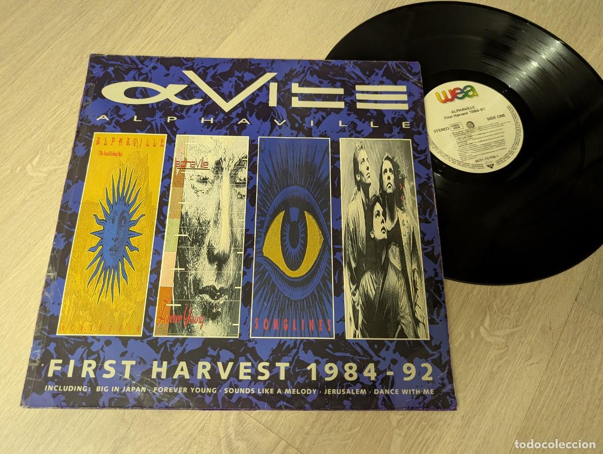 Discos de vinilo: ALPHAVILLE - AVILLE - FIRST HARVEST 1984-92 - GREATEST HITS .LP DE VINILO - MUY DIFICIL . WEA - 1992