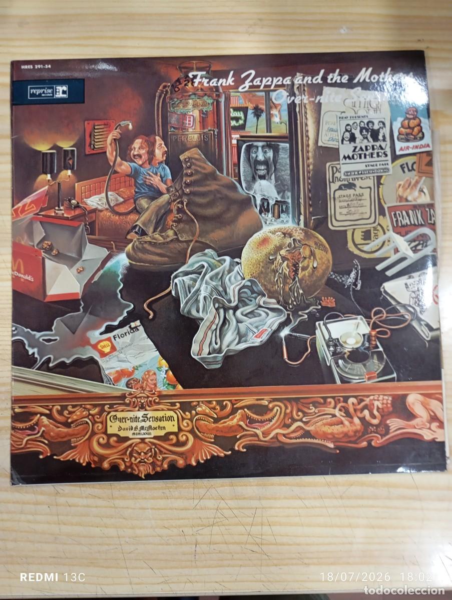 Discos de vinilo: Lp -Frank Zappa And The Mothers &lrm;&ndash; Over-Nite Sensation - 1&ordf; Edicion Espa&ntilde;ola 1974