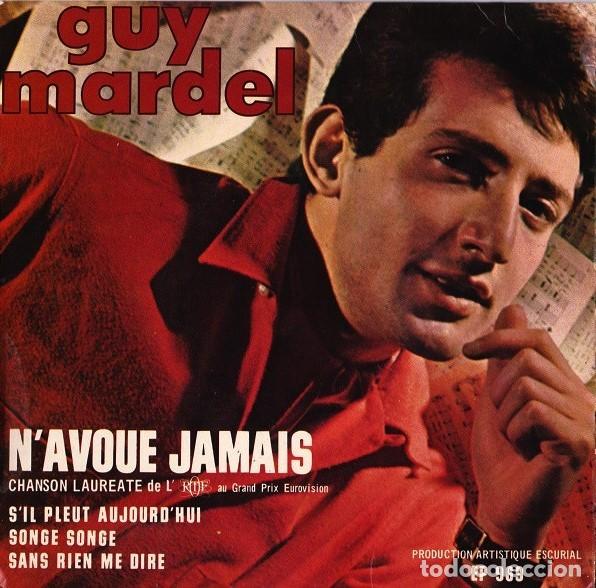 Discos de vinilo: Guy Mardel &ndash; N'avoue Jamais / 7&rdquo; made in France- 1965 AZ
