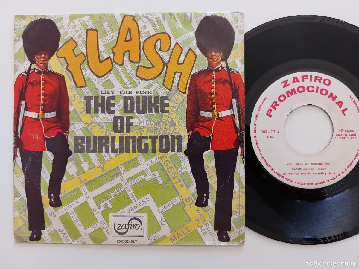 Discos de vinilo: DUKE OF BURLINGTON - 45 Spain * PROMO * MINT * FLASH / LILY THE PINK