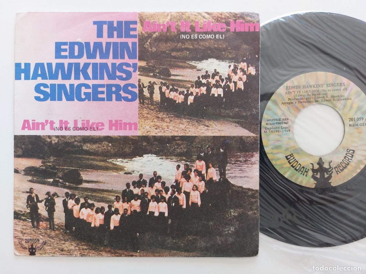 Discos de vinilo: THE EDWIN HAWKINS SINGERS - 45 Spain * MINT * AIN'T IT LIKE HIM