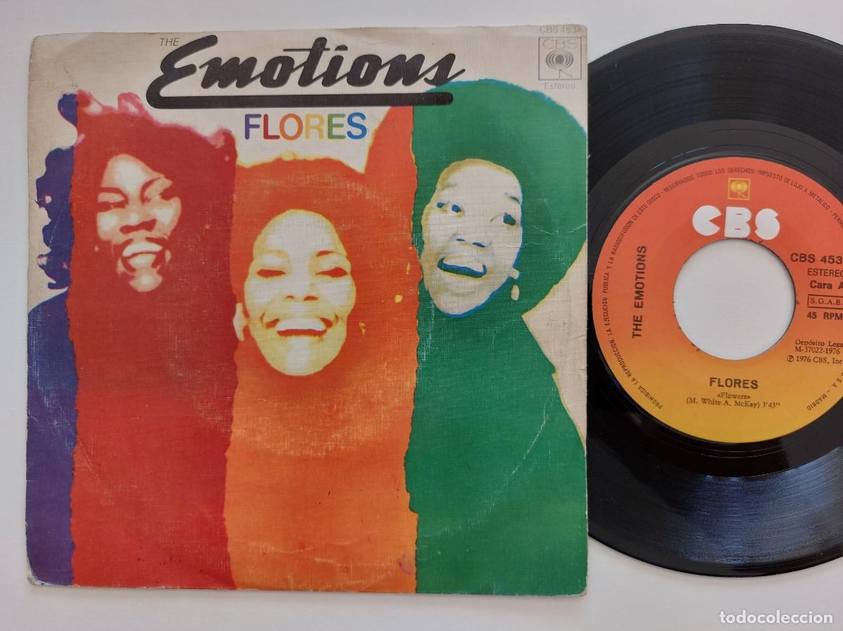 Discos de vinilo: THE EMOTIONS - 45 Spain * MINT * FLORES / NO QUIERO PERDER TU AMOR
