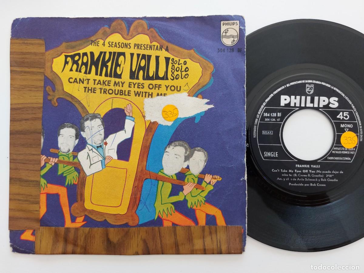 Discos de vinilo: THE FOUR SEASONS presentan a FRANKIE VALLI - 45 Spain * MINT * CAN'T TAKE MY EYES OFF YOU