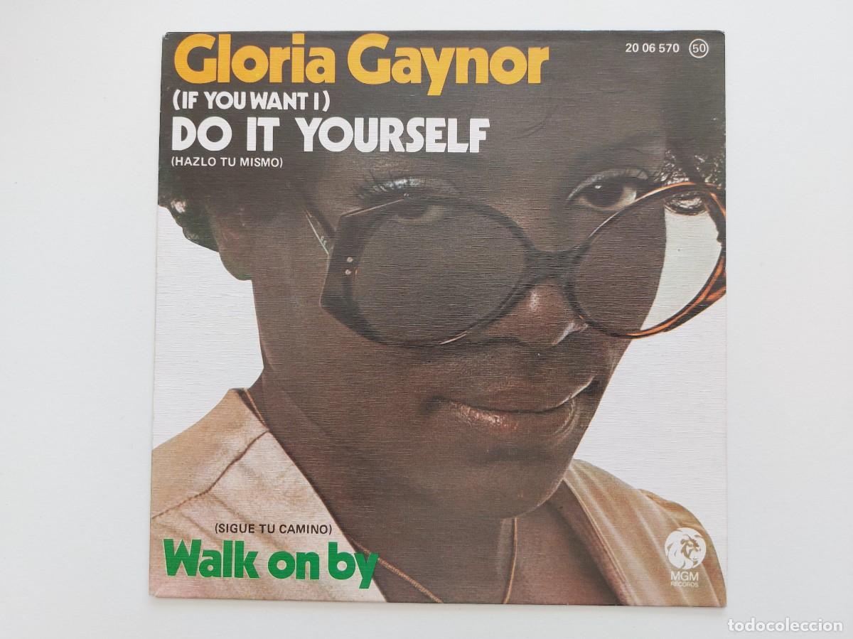 Discos de vinilo: GLORIA GAYNOR- 45 Spain * MINT * DO IT YOURSELF / WALK ON BY * SE VENDE SOLO PORTADA SIN VINILO