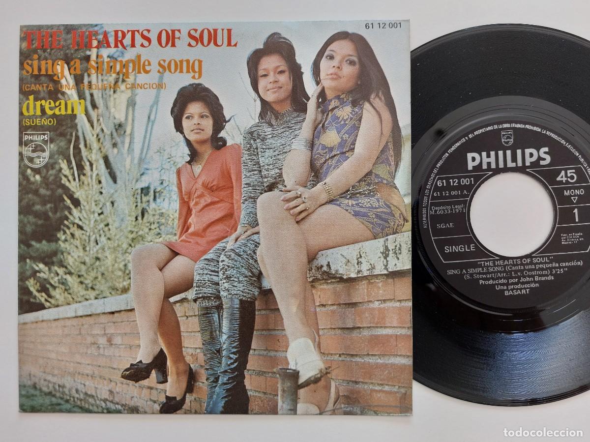 Discos de vinilo: THE HEARTS OF SOUL - 45 Spain * MINT * SING A SINGLE SONG / DREAM