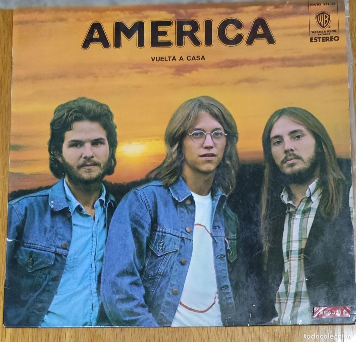 Discos de vinilo: America &ndash; Vuelta a casa (LP vinilo, 1971, Warner Bros. Records, edici&oacute;n espa&ntilde;ola)