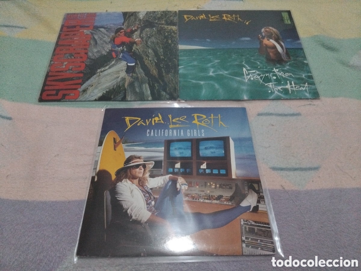 Discos de vinilo: LOTE DAVID LEE ROTH ( LP y EP y un Maxi) - Foto 1