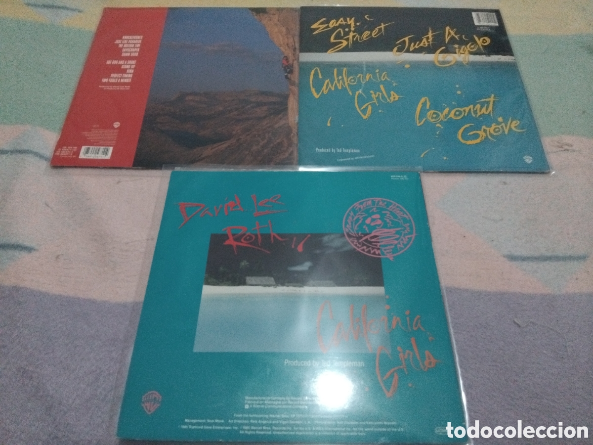 Discos de vinilo: LOTE DAVID LEE ROTH ( LP y EP y un Maxi) - Foto 2