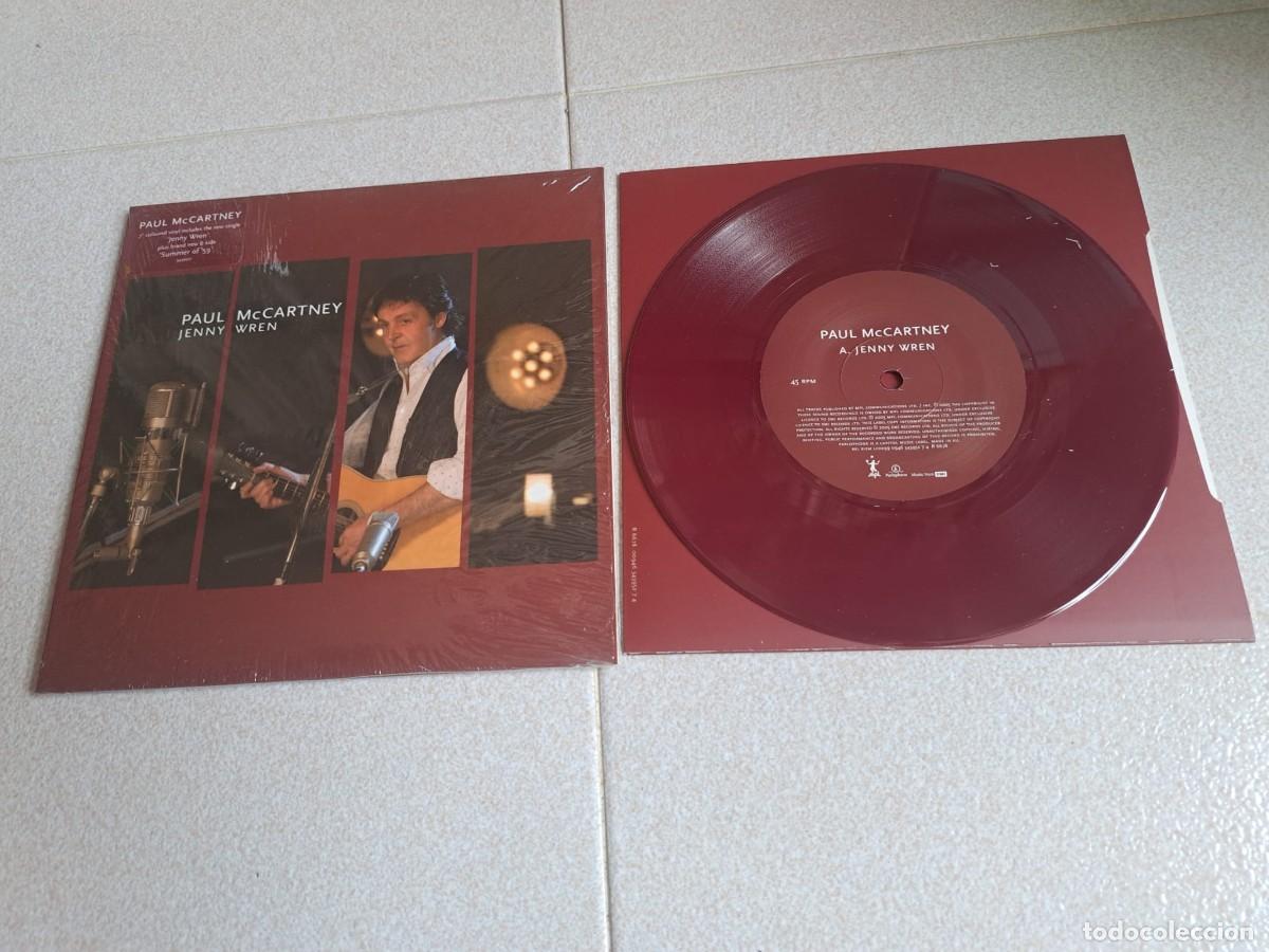 Discos de vinilo: PAUL McCARTNEY - SINGLE - JENNY WREN - VINILO ROJO - CHAOS and CREATION IN THE BACKYARD - BEATLES