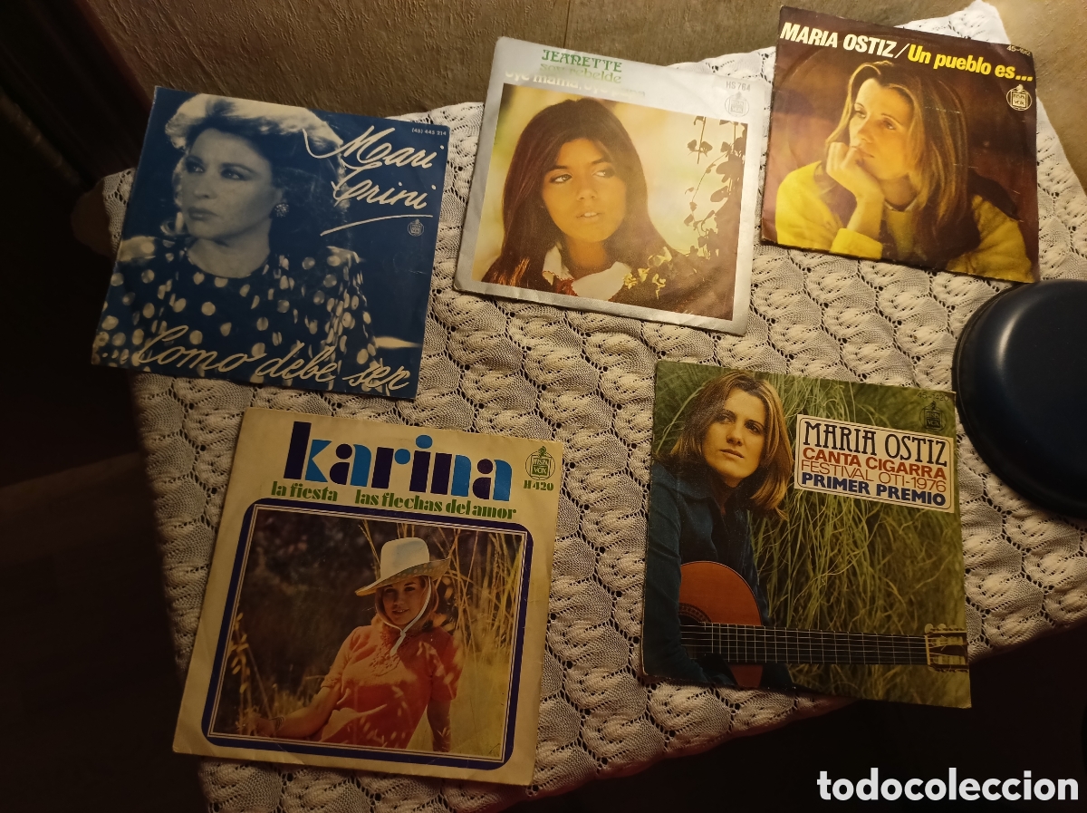 Discos de vinilo: 5 discos singles de vinilo 45 rpm
