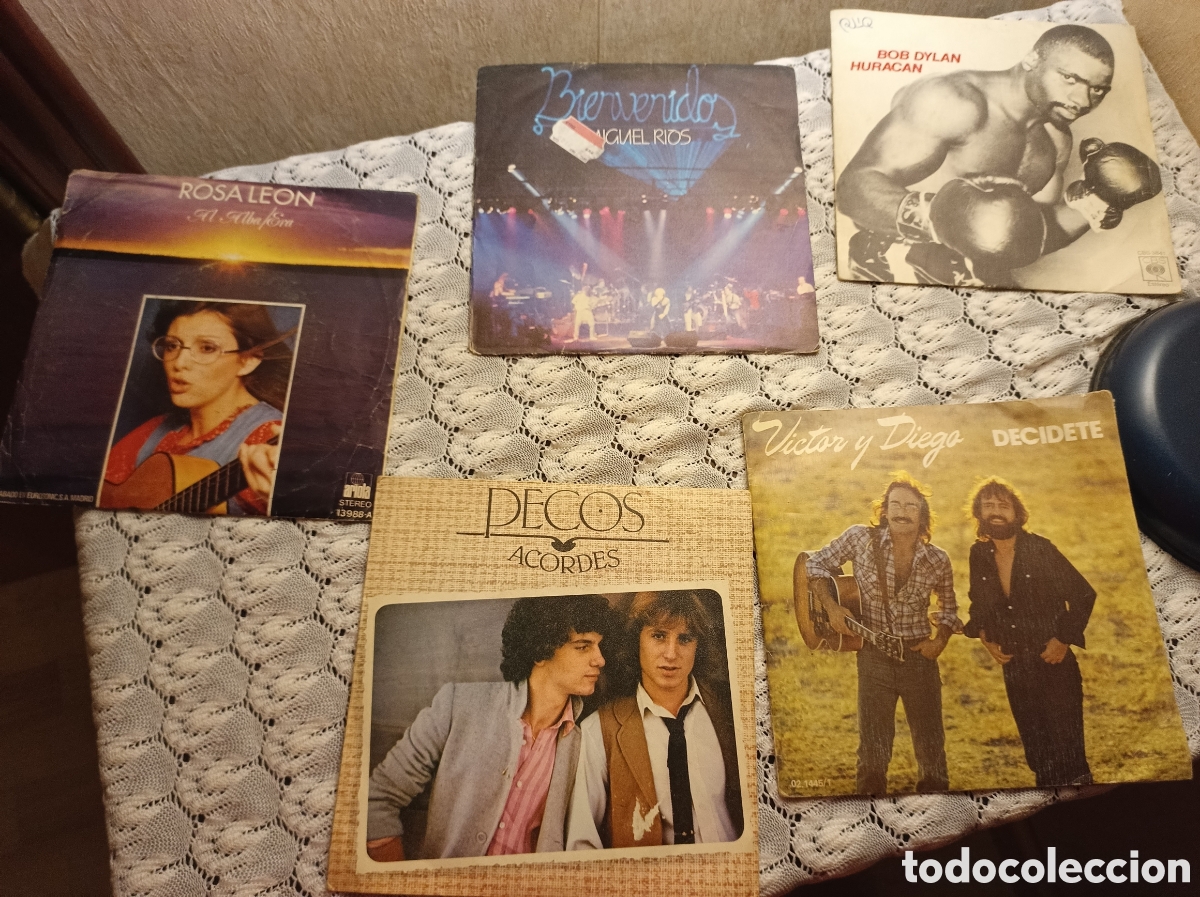 Discos de vinilo: 5 discos singles de vinilo 45 rpm