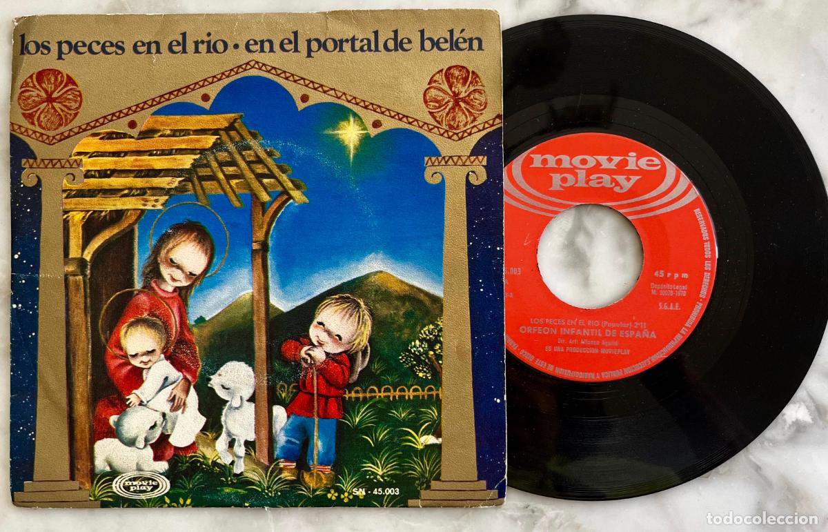 Discos de vinilo: ORFEON INFANTIL DE ESPA&Ntilde;A. LOS PECES EN EL RIO. ALFONSO AGULLO. SINGLE ORIGINAL ESPA&Ntilde;A 1970