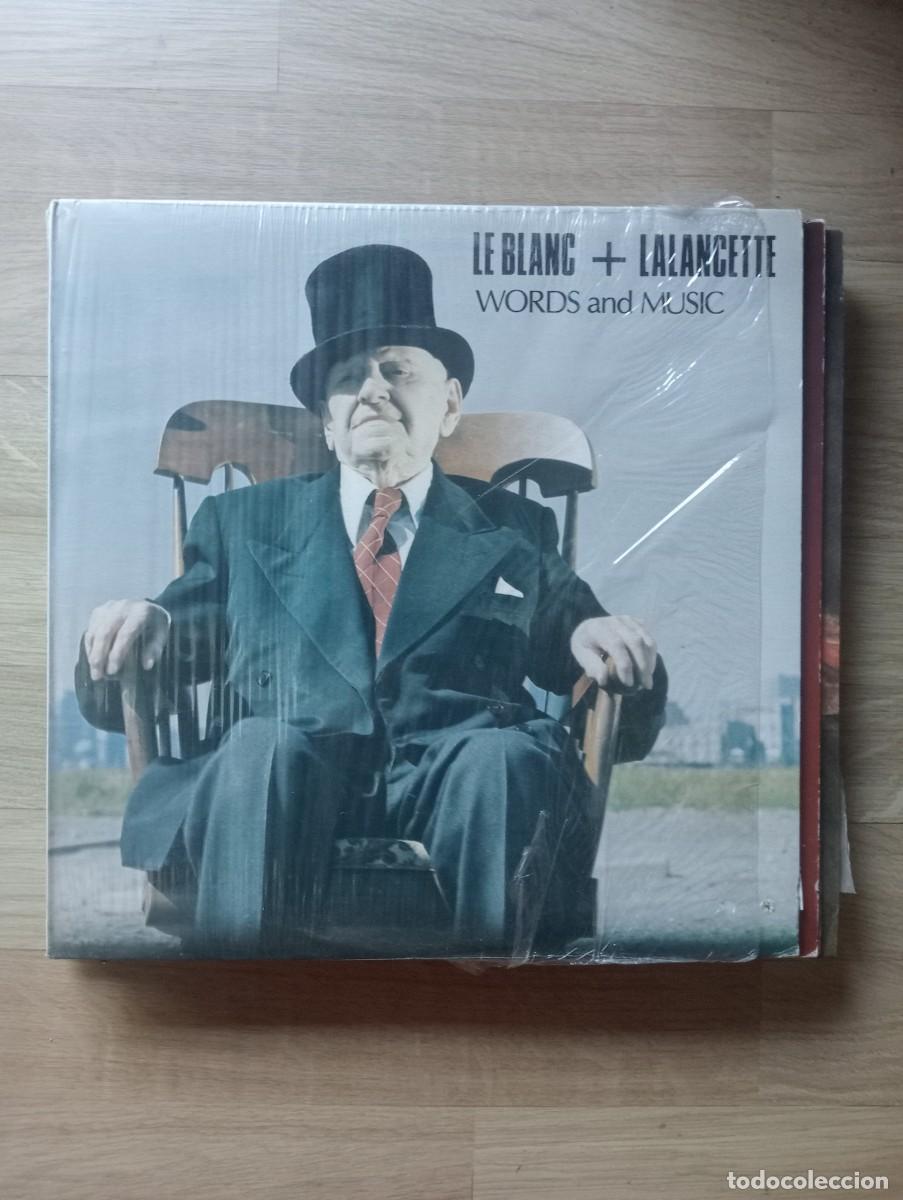 Discos de vinilo: Le Blanc + Lalancette - Words And Music (LP, Album) 1976 insert