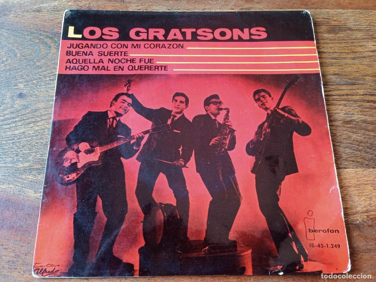 Discos de vinilo: Los Gratsons - Jugando con mi corazon, Buena Suerte - Single Ep original Iberofon 1964