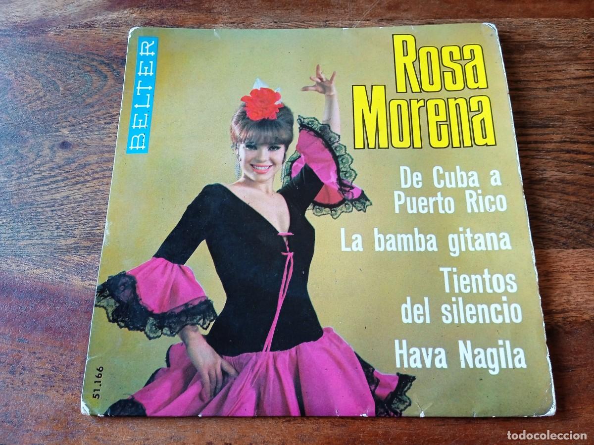 Discos de vinilo: Rosa Morena, Hava nagila, Tientos del silencio - Single Ep original Belter 1965