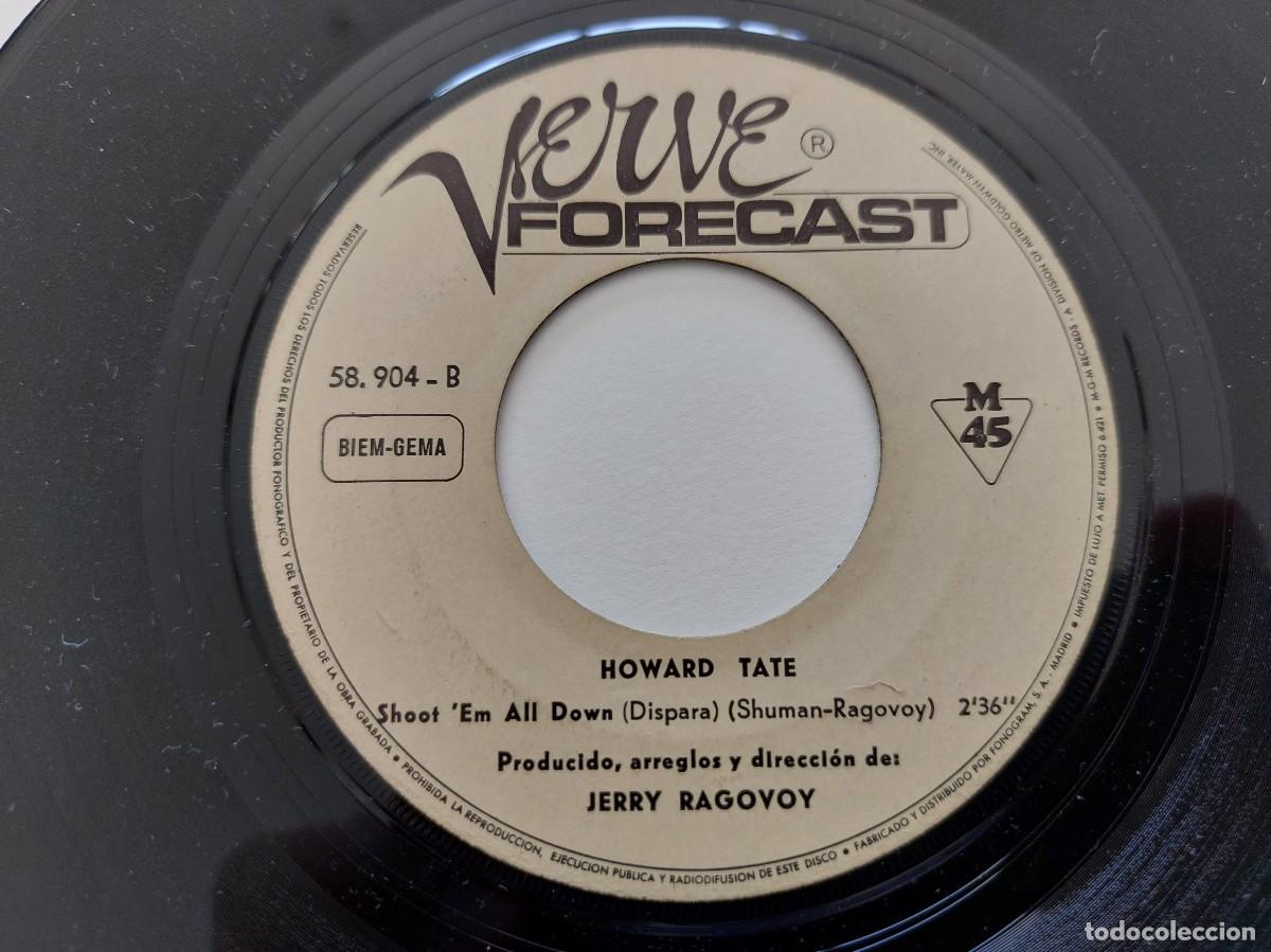 Discos de vinilo: HOWARD TATE - 45 Spain * MINT * STOP / SHOOT EM ALL DOWN - Foto 4