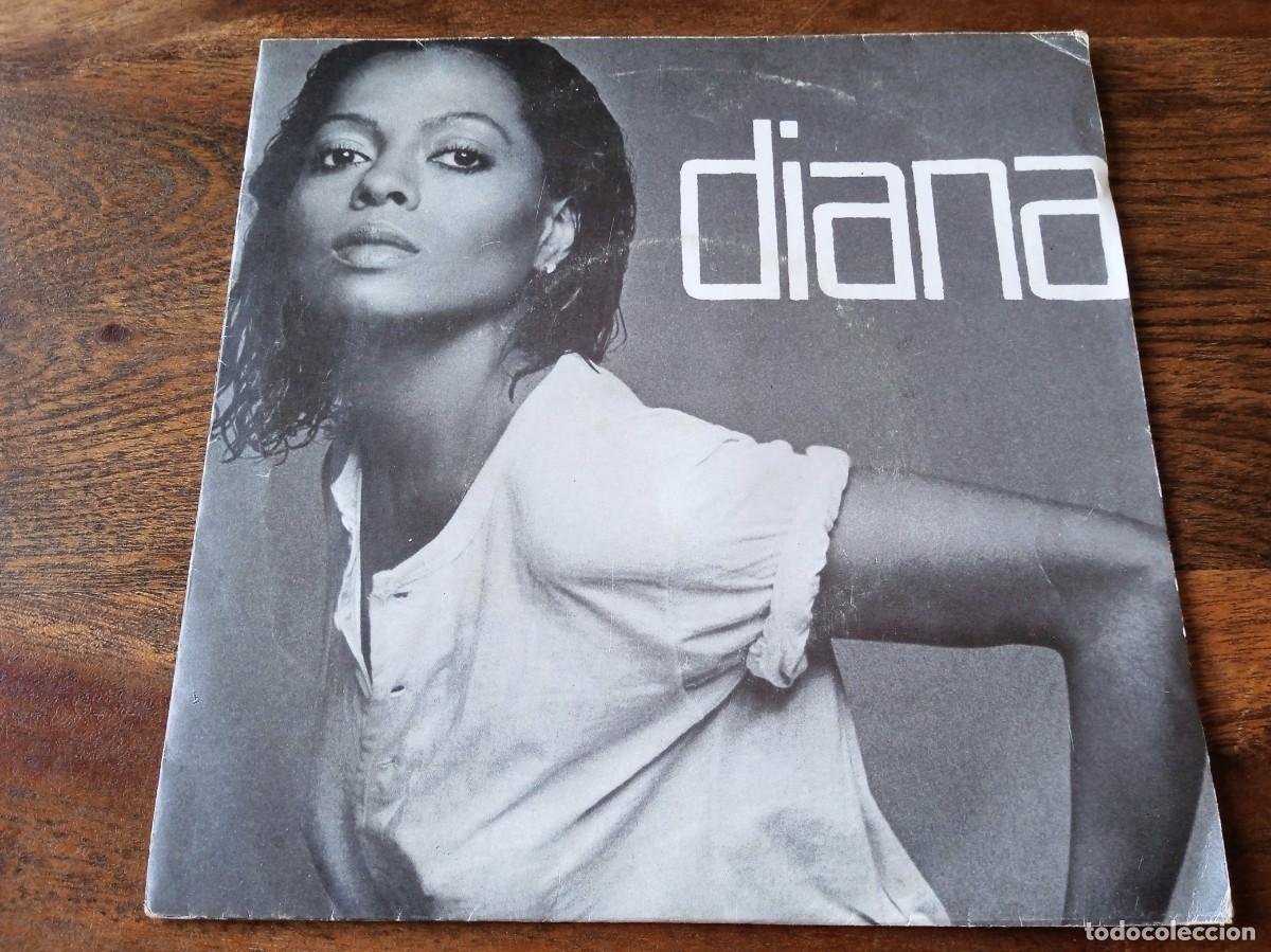 Discos de vinilo: Diana Ross - Upside Down, Friend to friend - Single original Motown Belter 1980