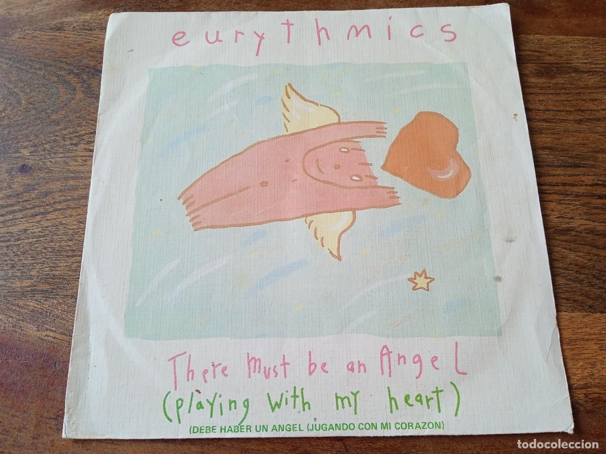 Discos de vinilo: Eurythmics - There must be a Angel, Grown up girl - Single original RCA Espa&ntilde;a 1985