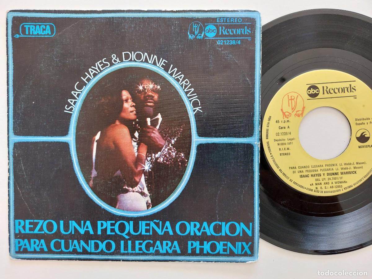 Discos de vinilo: ISACC HAYES & DIONNE WARWICK - 45 Spain * MINT * REZO UNA PEQUE&Ntilde;A ORACI&Oacute;N
