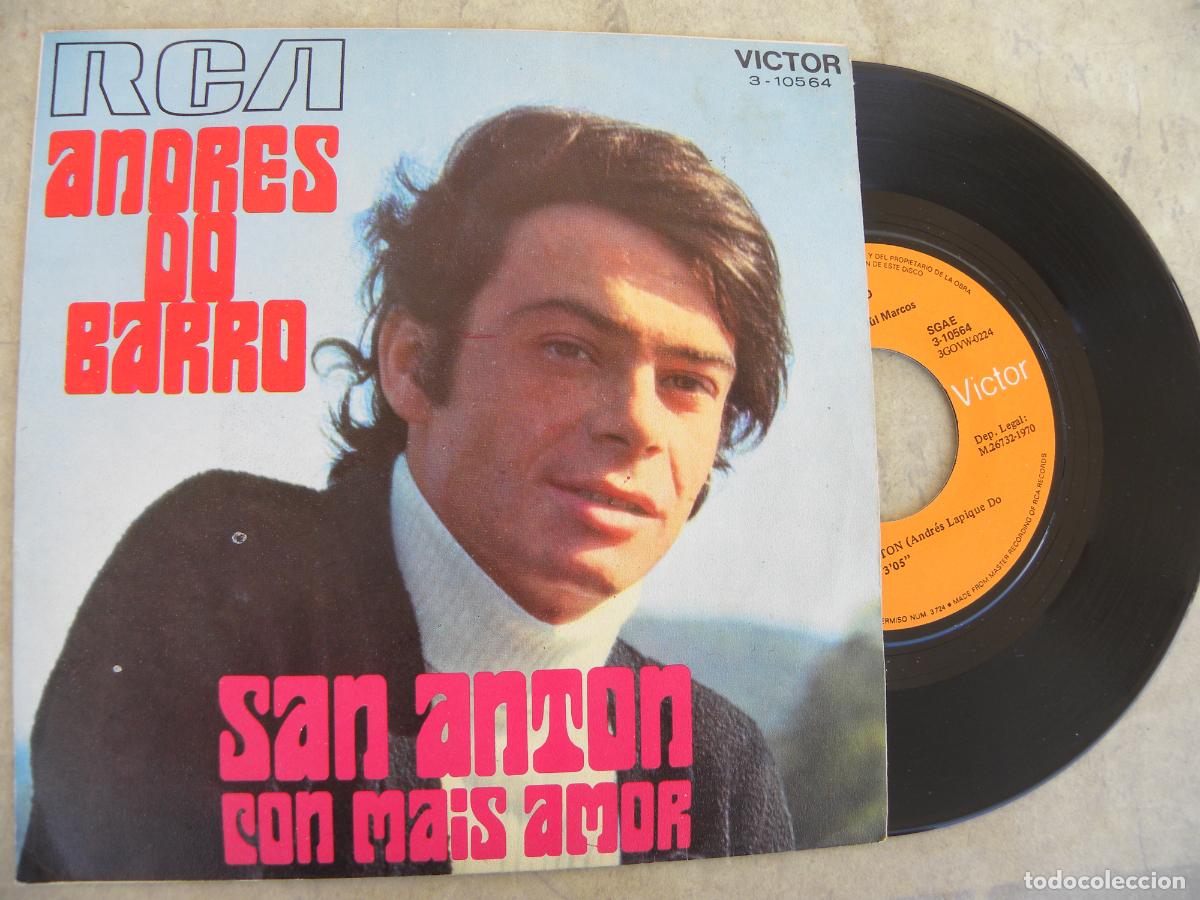 Discos de vinilo: ANDRES DO BARRO -SAN ANTON -SINGLE 1970 -PEDIDO MINIMO 3 EUROS