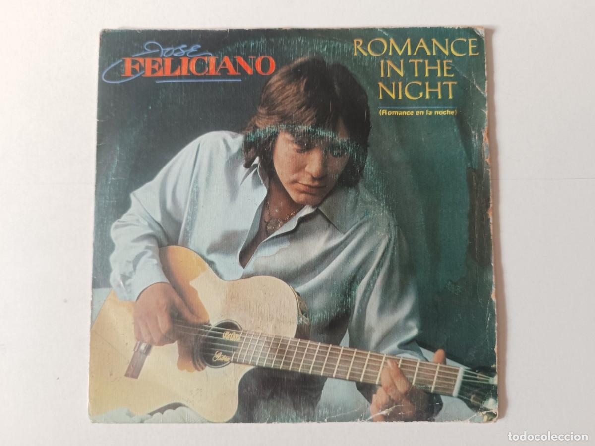 Discos de vinilo: JOS&Eacute; FELICIANO &rdquo;Romance in the night&rdquo; Single vinilo 7&rdquo; Ed. Espa&ntilde;a Motown 1984