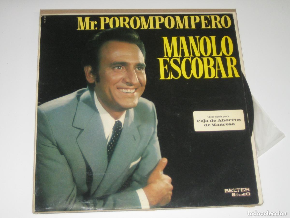 Discos de vinilo: MANOLO ESCOBAR - MR POROMPONPERO ..LP DE BELTER DE 1970 ..PROMOCIONAL