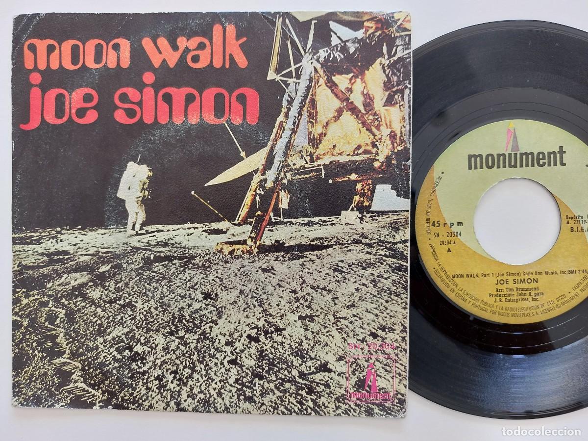 Discos de vinilo: JOE SIMON - 45 Spain * EX * MOON WALK - Foto 1
