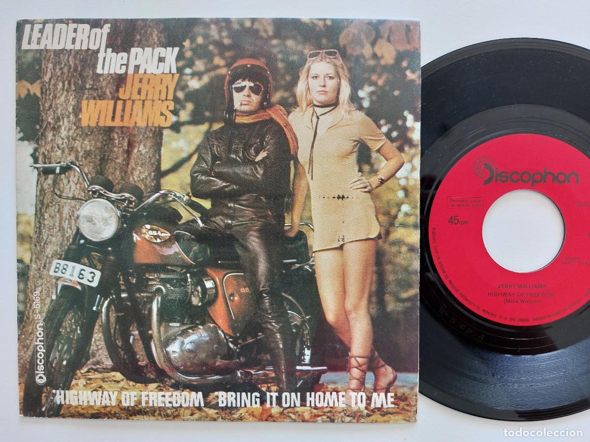 Discos de vinilo: JERRY WILLIAMS - 45 Spain * MINT * LEADER OF THE PACK / BRING IT ON HOME TO ME